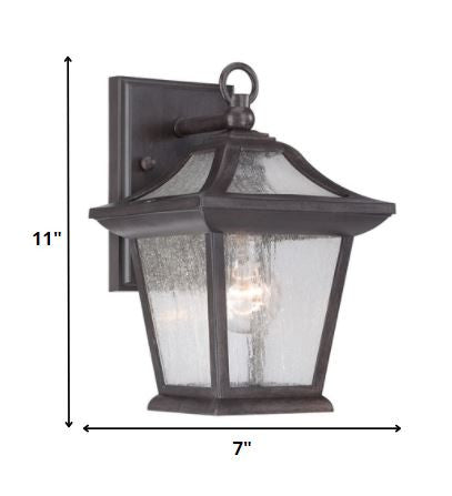 Matte Black Birdhouse Shape Outdoor Wall Light By Homeroots | Wall Lamps | Modishstore - 2