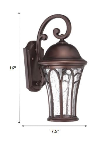 Bronze Tapered Goblet Wall Light By Homeroots | Wall Lamps | Modishstore - 2