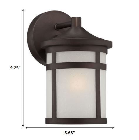 Bronze Hanging Lantern Shape Wall Light By Homeroots | Wall Lamps | Modishstore - 2
