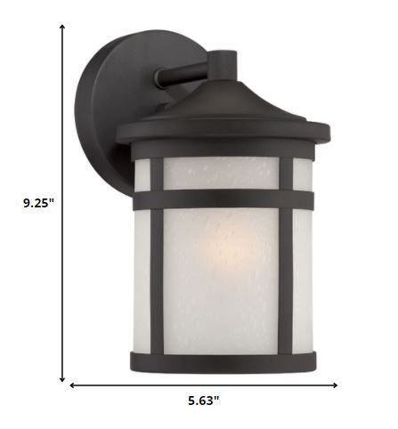 Matte Black Hanging Lantern Shape Wall Light By Homeroots | Wall Lamps | Modishstore - 2