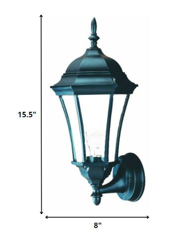 Matte Black Carousel Lantern Wall Light By Homeroots | Wall Lamps | Modishstore - 2