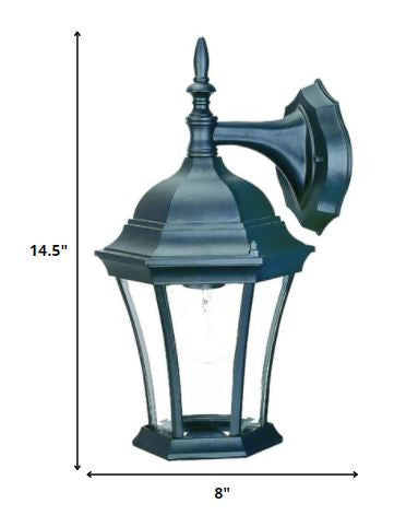 Matte Black Hanging Carousel Lantern Wall Light By Homeroots | Wall Lamps | Modishstore - 2