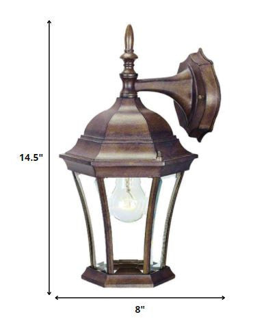 Dark Brown Hanging Carousel Lantern Wall Light By Homeroots | Wall Lamps | Modishstore - 2