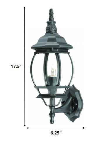 Matte Black Ornamental Glass Globe Wall Light By Homeroots | Wall Lamps | Modishstore - 2