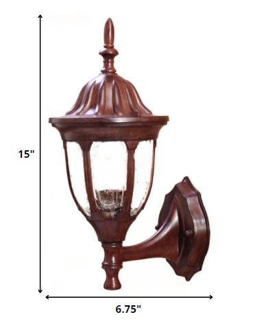 Dark Brown Lamp Shape Swing Arm Wall Light By Homeroots | Wall Lamps | Modishstore - 2