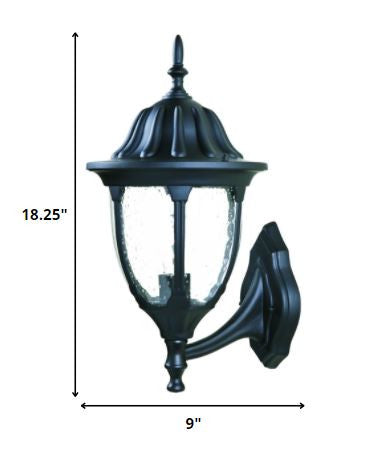 Matte Black Lamp Shape Wall Light By Homeroots | Wall Lamps | Modishstore - 2