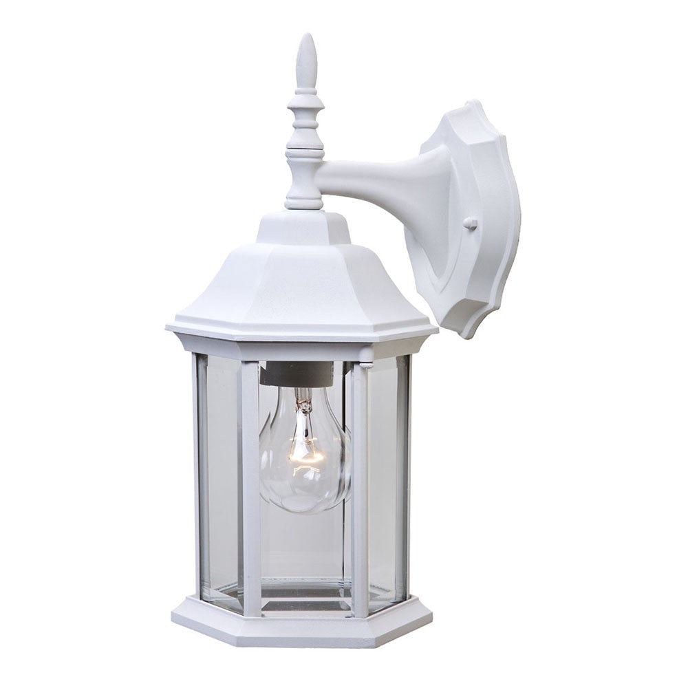 XL White Clear Glass Swing Arm Wall Light By Homeroots - 398582 | Wall Lamps | Modishstore
