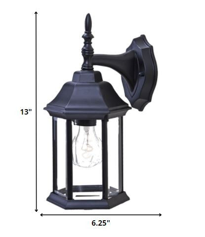 White Clear Glass Swing Arm Wall Light By Homeroots - 398583 | Wall Lamps | Modishstore - 2