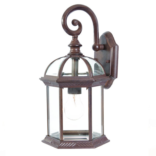 Dark Brown Eastern Lantern Wall Light By Homeroots | Wall Lamps | Modishstore
