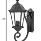 One Light Matte Black Carousel Lantern Wall Light By Homeroots | Wall Lamps | Modishstore - 2