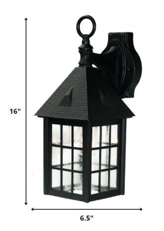 Matte Black House Shaped Wall Light By Homeroots | Wall Lamps | Modishstore - 2