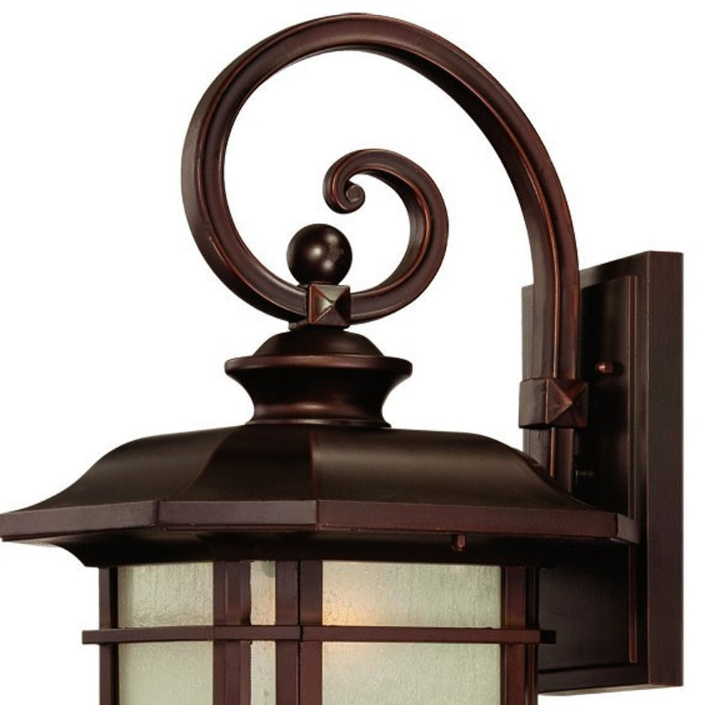 Somerset 1-Light Architectural Bronze Wall Light By Homeroots | Wall Lamps | Modishstore - 3
