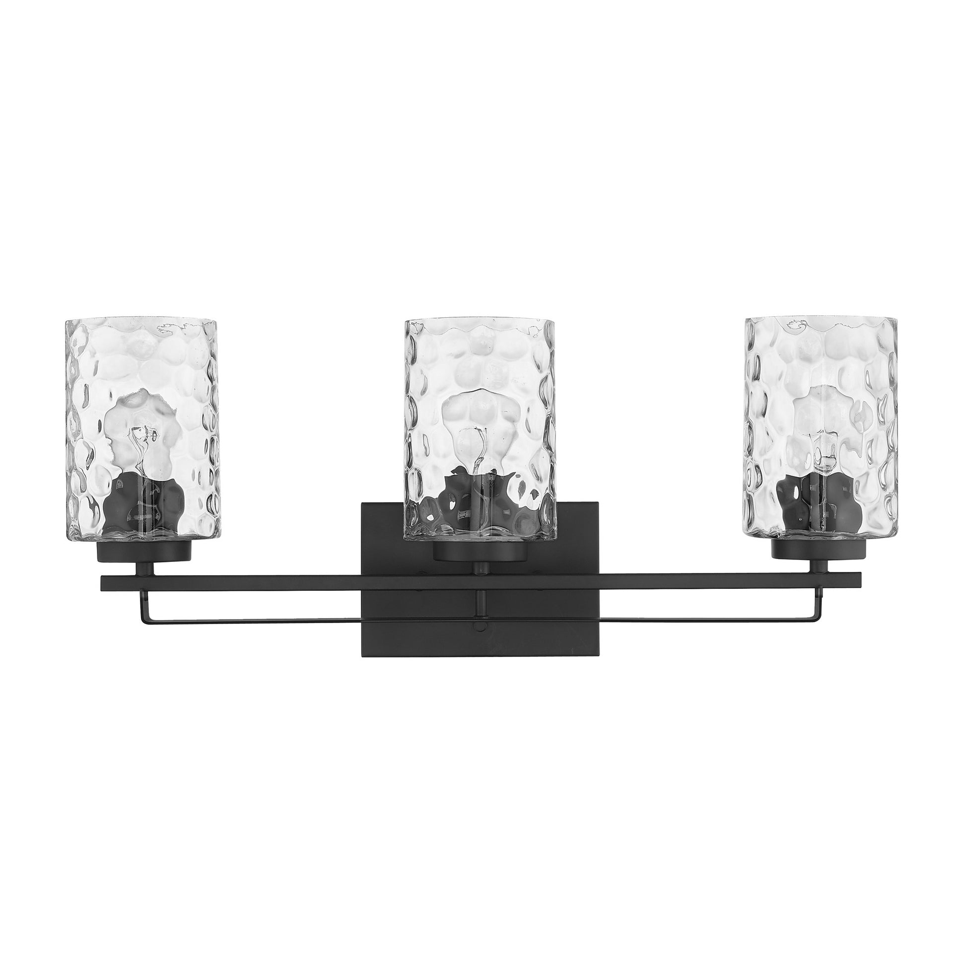 Livvy 3-Light Matte Black Vanity By Homeroots | Vanity Light | Modishstore - 3