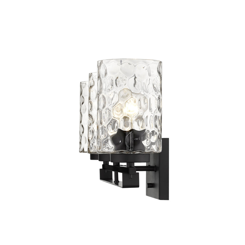 Livvy 3-Light Matte Black Vanity By Homeroots | Vanity Light | Modishstore - 5