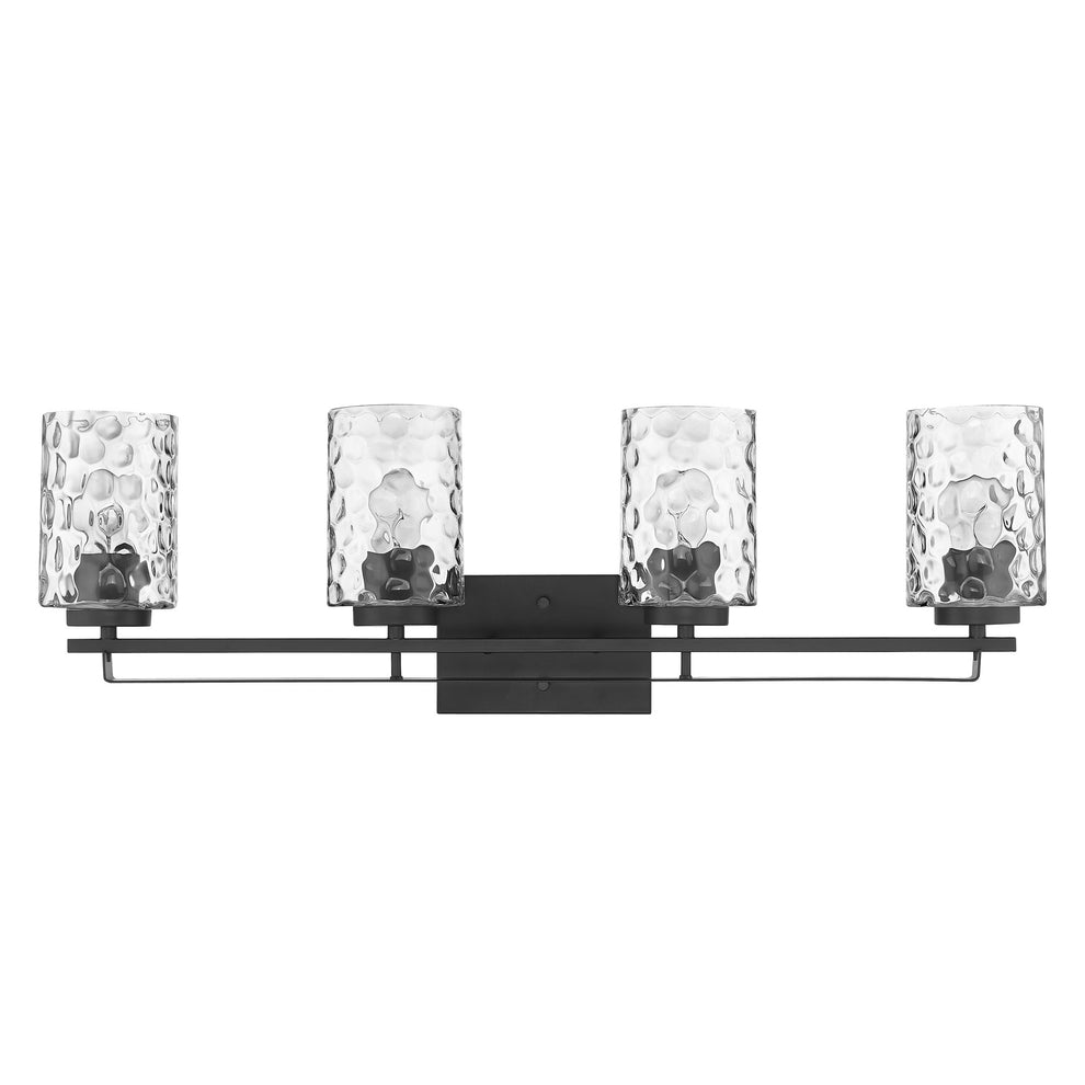 Livvy 4-Light Matte Black Vanity By Homeroots | Vanity Light | Modishstore - 3