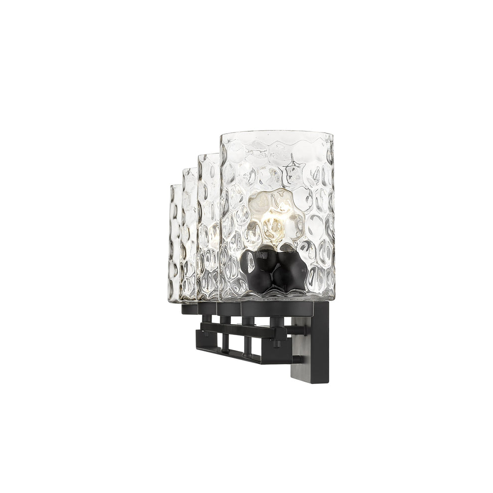 Livvy 4-Light Matte Black Vanity By Homeroots | Vanity Light | Modishstore - 5