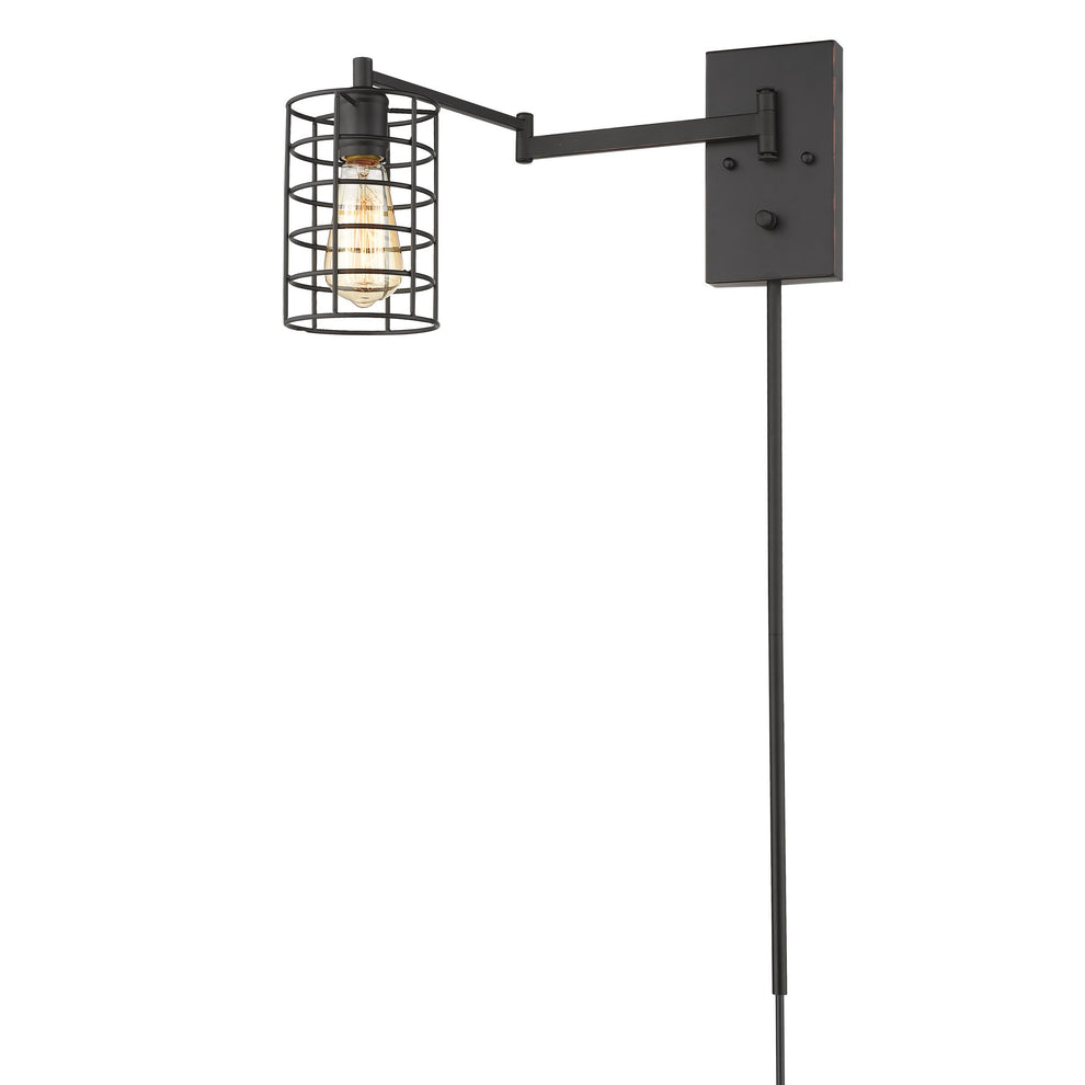 Industrial Bronze Metal Wall Sconce By Homeroots | Sconces | Modishstore - 2