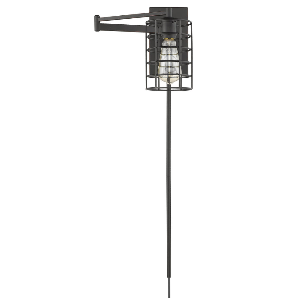 Industrial Bronze Metal Wall Sconce By Homeroots | Sconces | Modishstore - 3