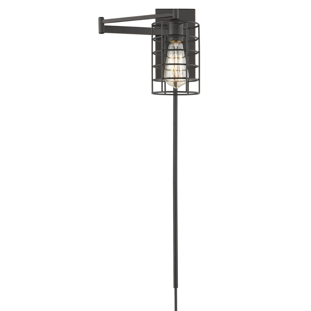 Industrial Bronze Metal Wall Sconce By Homeroots | Sconces | Modishstore - 4