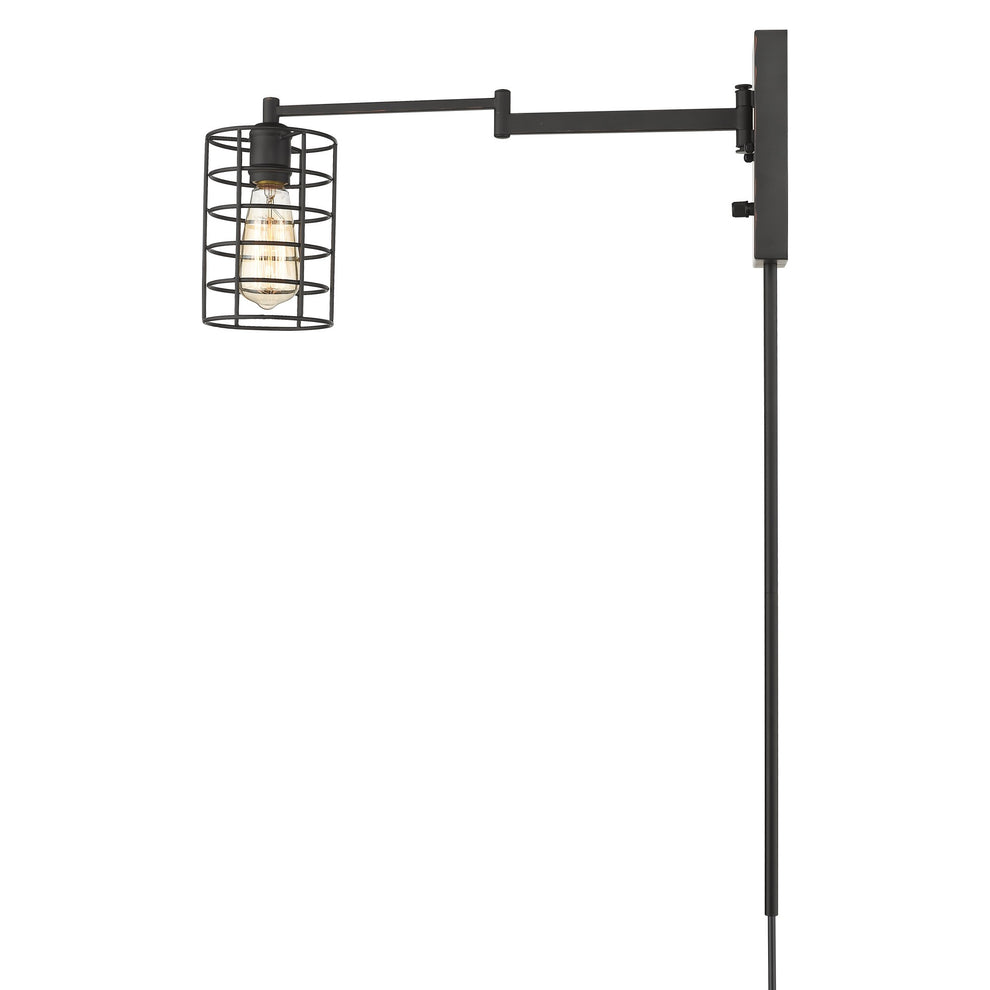 Industrial Bronze Metal Wall Sconce By Homeroots | Sconces | Modishstore - 5