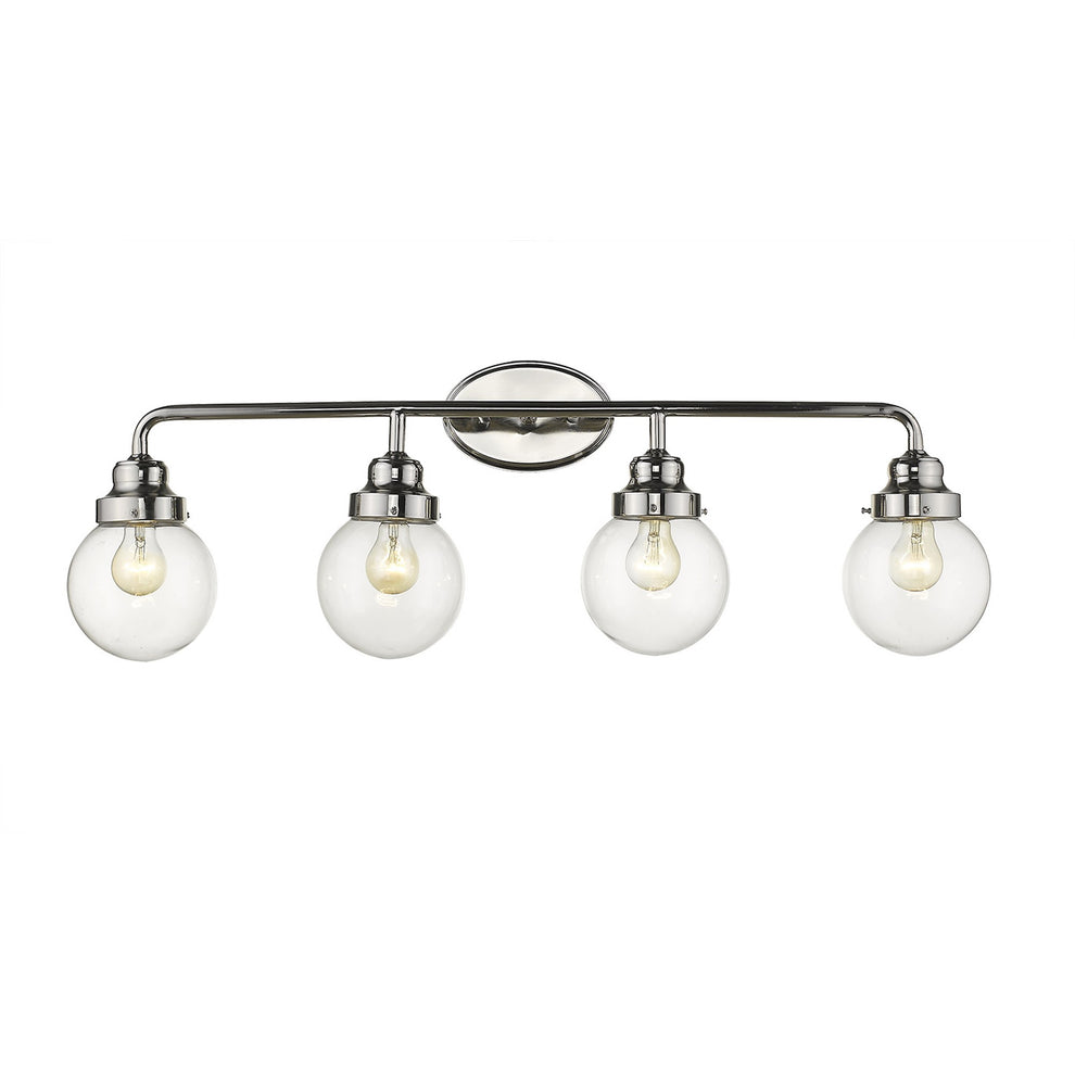 Portsmith 4-Light Polished Nickel Vanity By Homeroots | Vanity Light | Modishstore - 2