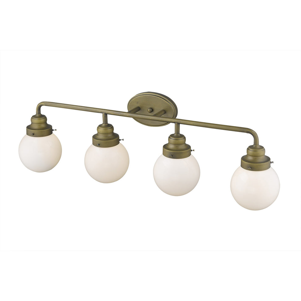 Portsmith 4-Light Raw Brass Vanity By Homeroots | Vanity Light | Modishstore - 2