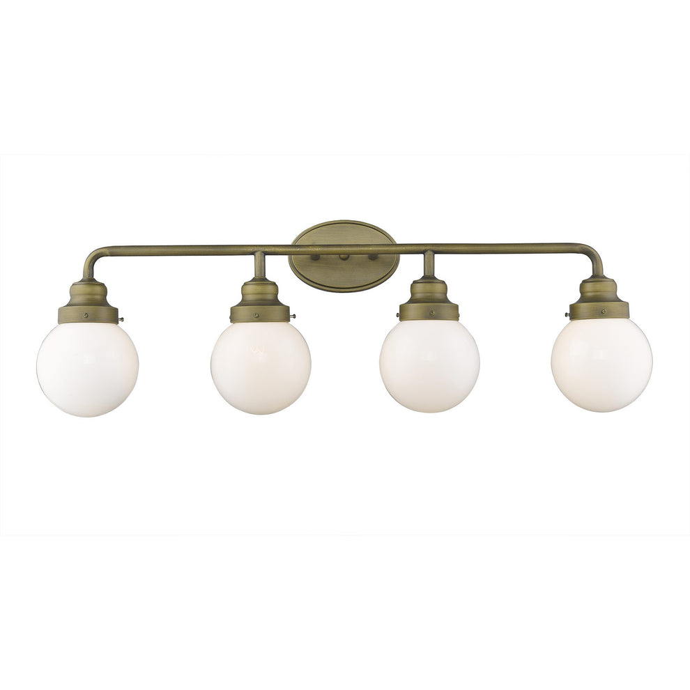 Portsmith 4-Light Raw Brass Vanity By Homeroots | Vanity Light | Modishstore - 4