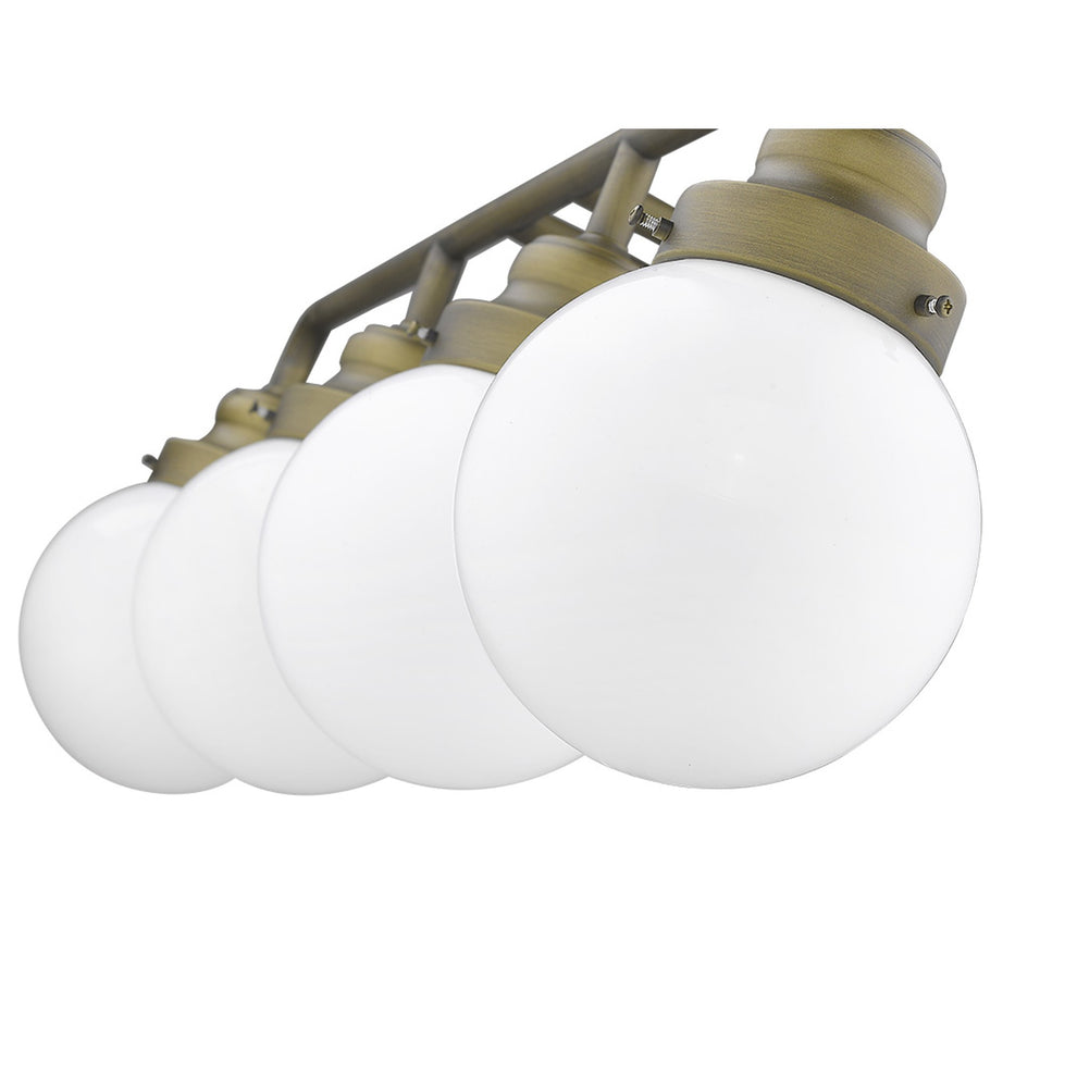 Portsmith 4-Light Raw Brass Vanity By Homeroots | Vanity Light | Modishstore - 5