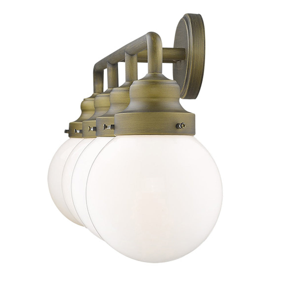 Portsmith 4-Light Raw Brass Vanity By Homeroots | Vanity Light | Modishstore - 6