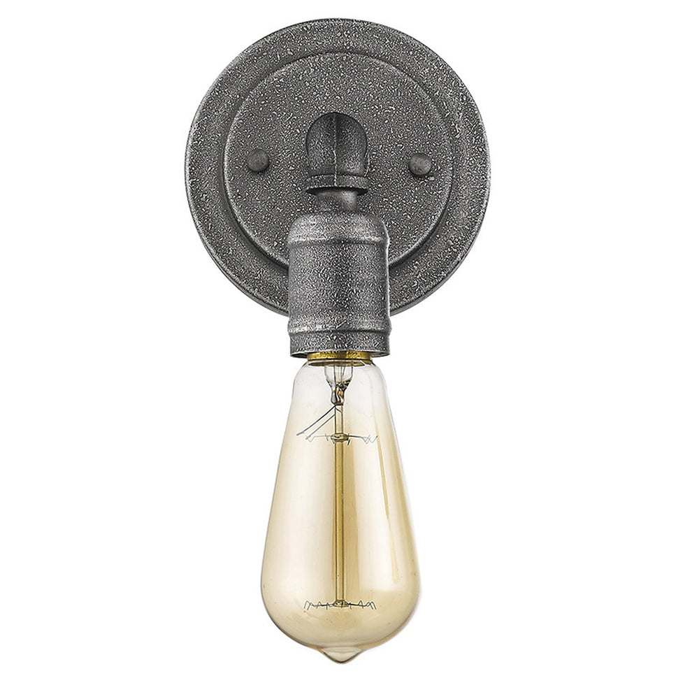 Industrial Textured Gray Wall Light By Homeroots | Wall Lamps | Modishstore - 3