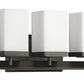 Burgundy 5-Light Oil-Rubbed Bronze Vanity Light With Etched Glass Shades By Homeroots