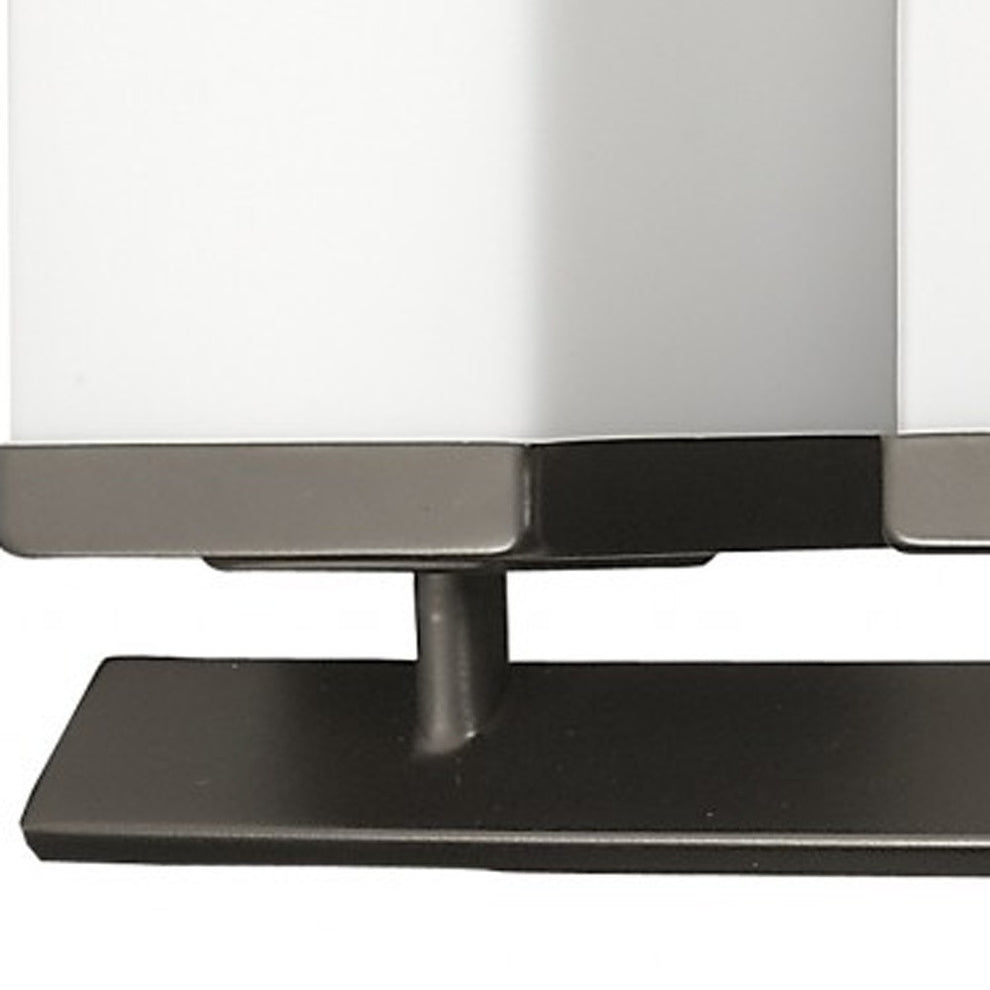 Burgundy 5-Light Oil-Rubbed Bronze Vanity Light With Etched Glass Shades By Homeroots | Vanity Light | Modishstore - 3