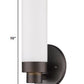Bronze Wall Light with Narrow Frosted Glass Shade By Homeroots | Wall Lamps | Modishstore - 2