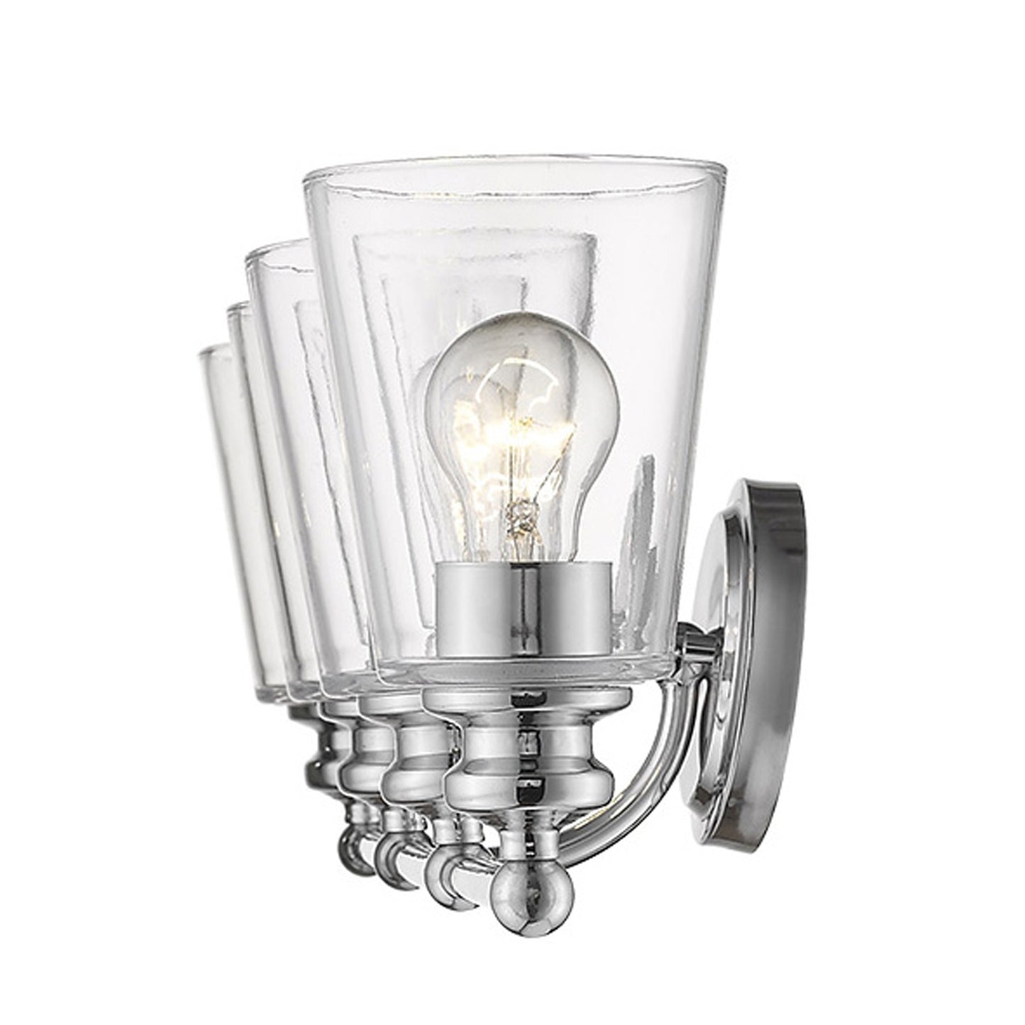 Ceil 4-Light Chrome Vanity By Homeroots | Vanity Light | Modishstore - 2