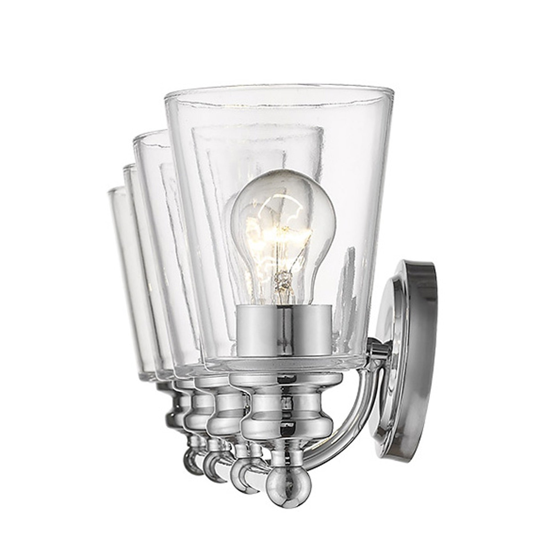 Ceil 4-Light Chrome Vanity By Homeroots | Vanity Light | Modishstore - 2