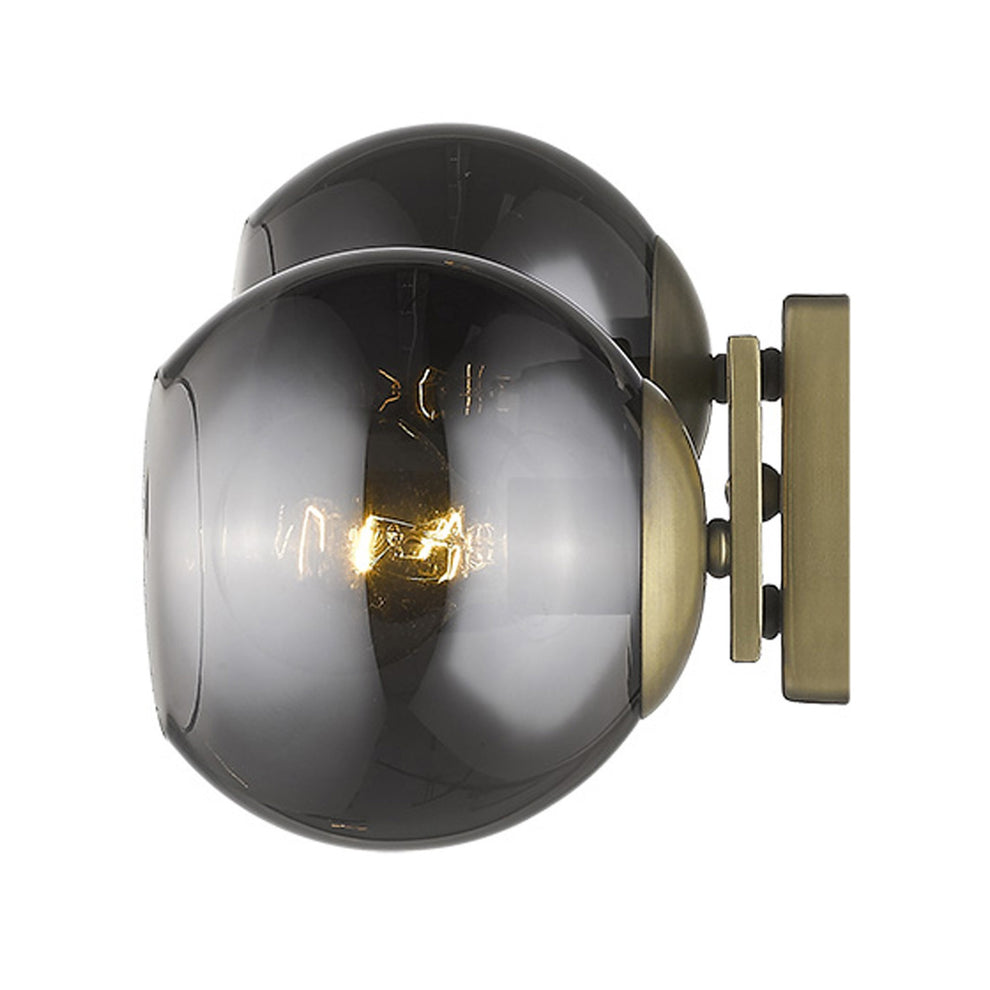 Lunette 2-Light Aged Brass Sconce By Homeroots | Sconces | Modishstore - 8