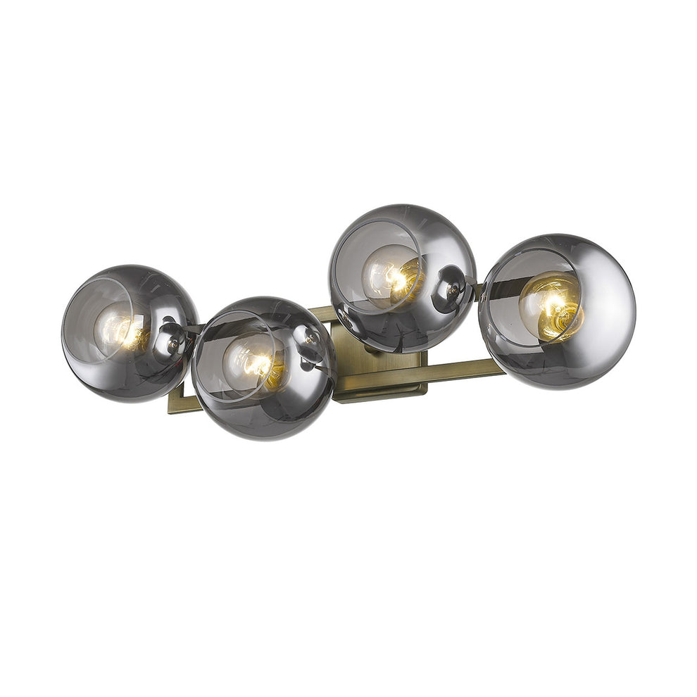 Lunette 4-Light Aged Brass Sconce By Homeroots | Sconces | Modishstore - 3