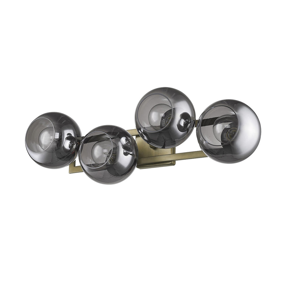 Lunette 4-Light Aged Brass Sconce By Homeroots | Sconces | Modishstore - 4