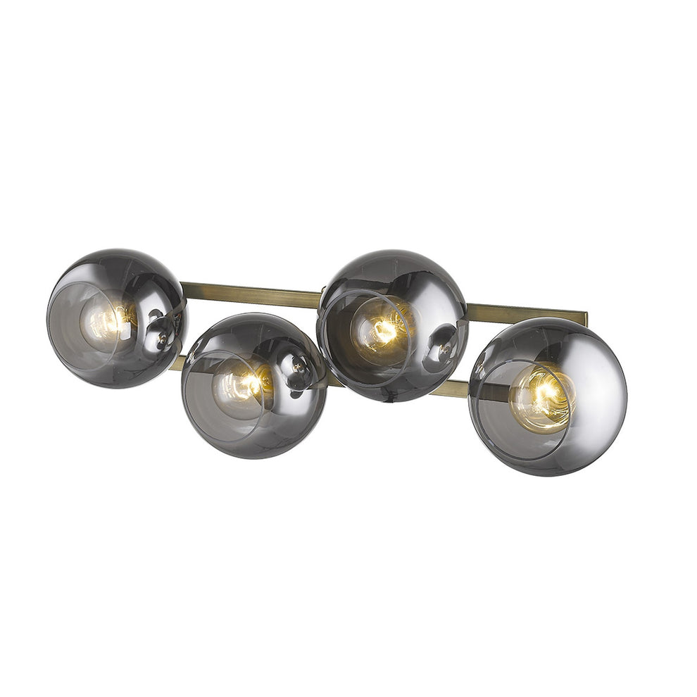 Lunette 4-Light Aged Brass Sconce By Homeroots | Sconces | Modishstore - 5