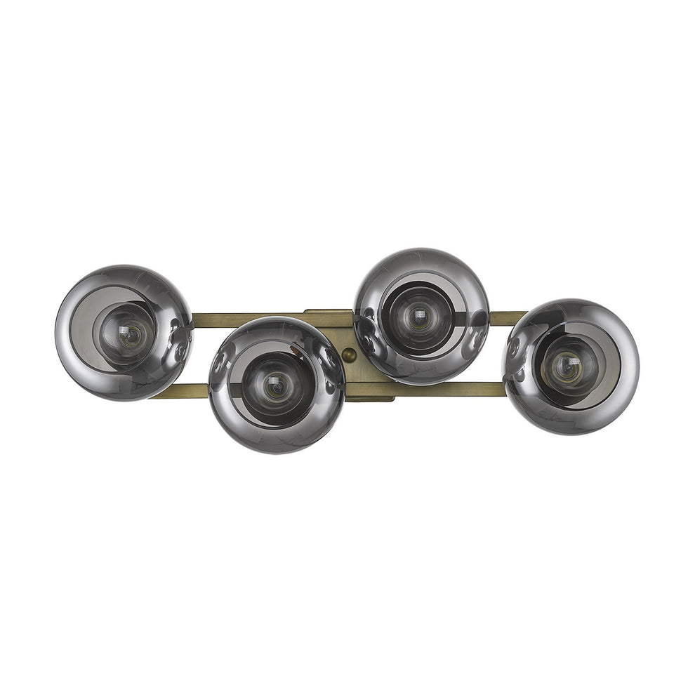 Lunette 4-Light Aged Brass Sconce By Homeroots | Sconces | Modishstore - 6