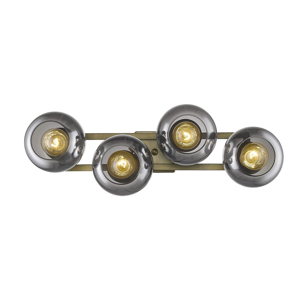 Lunette 4-Light Aged Brass Sconce By Homeroots | Sconces | Modishstore - 7
