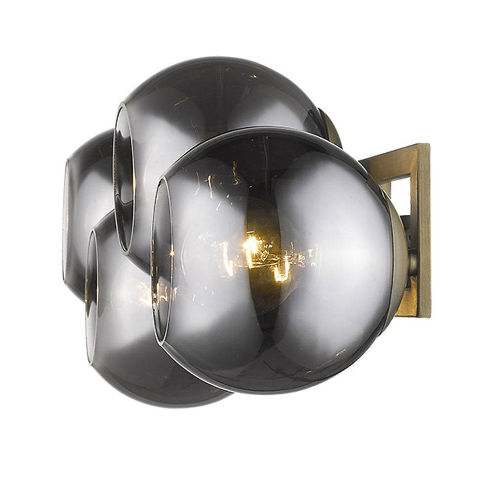 Lunette 4-Light Aged Brass Sconce By Homeroots | Sconces | Modishstore - 8