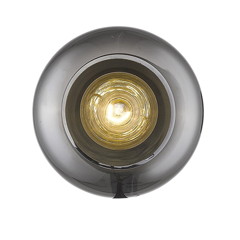 Gold and Smoked Glass Wall Light By Homeroots | Wall Lamps | Modishstore - 3