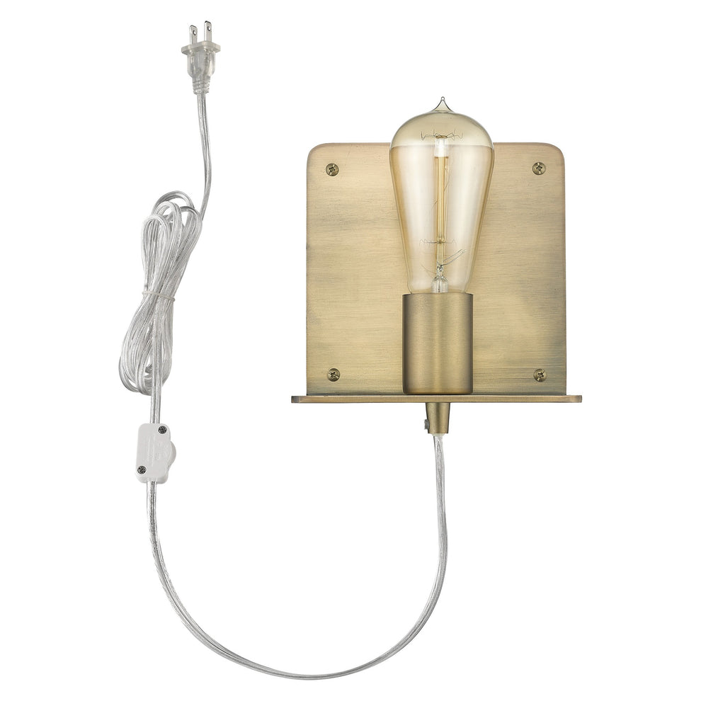 Petite Dull Gold Shelf Wall Light By Homeroots | Wall Lamps | Modishstore - 3