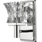 Arabella 1-Light Polished Nickel Sconce With Pressed Crystal Shade By Homeroots | Sconces | Modishstore