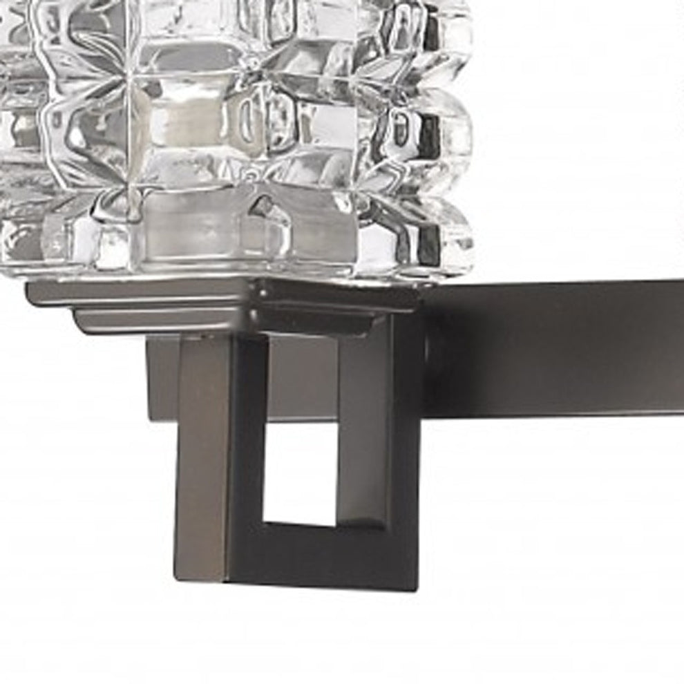 Coralie 5-Light Oil-Rubbed Bronze Sconce With Pressed Crystal Shades By Homeroots | Sconces | Modishstore - 3
