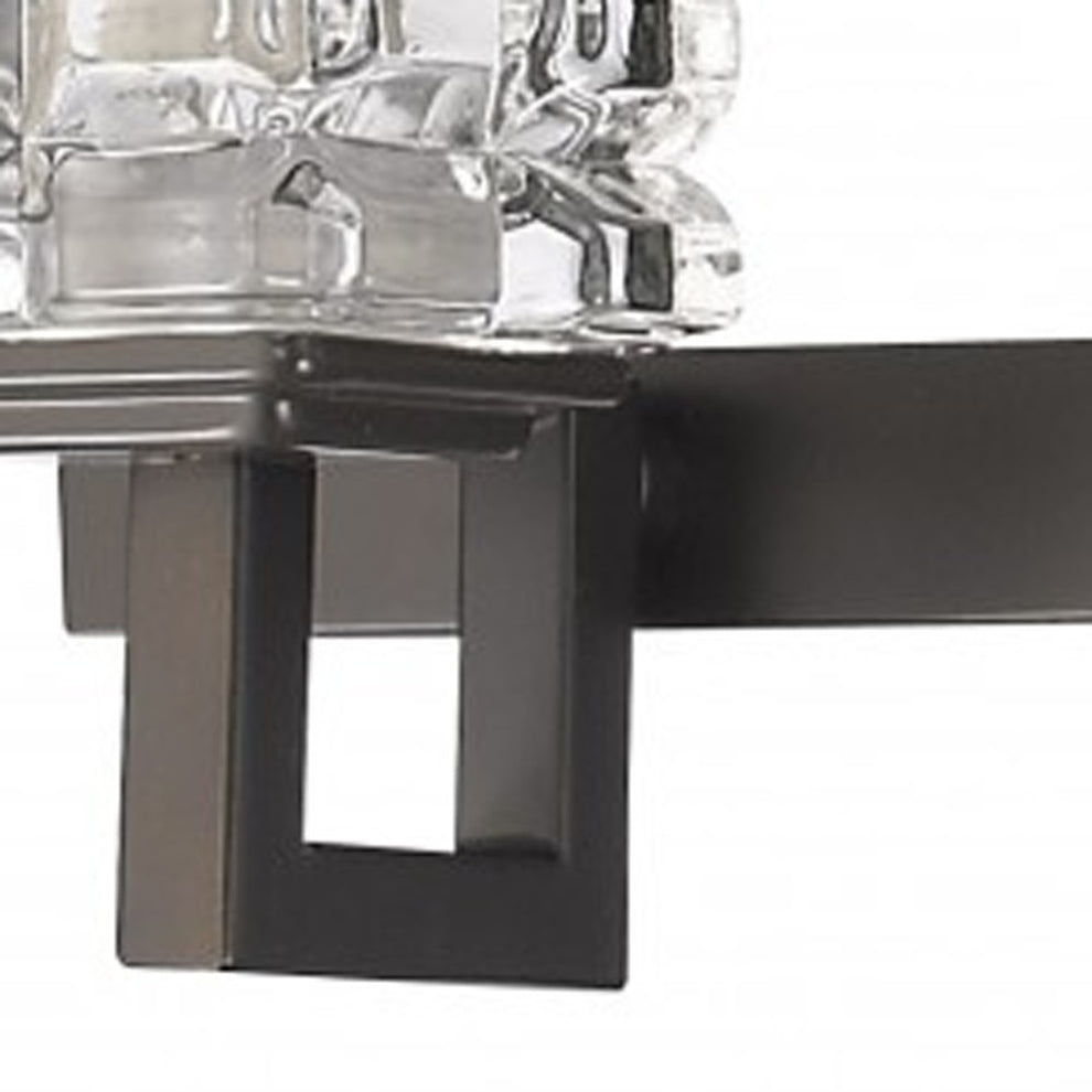 Coralie 5-Light Oil-Rubbed Bronze Sconce With Pressed Crystal Shades By Homeroots | Sconces | Modishstore - 4
