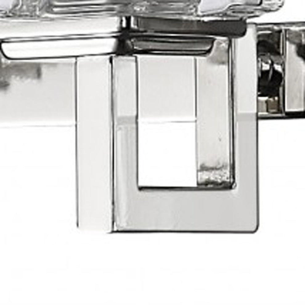 Coralie 5-Light Polished Nickel Sconce With Pressed Crystal Shades By Homeroots | Sconces | Modishstore - 4