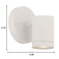 White LED One Light Outdoor Can Shape Wall Sconce By Homeroots | Sconces | Modishstore - 2