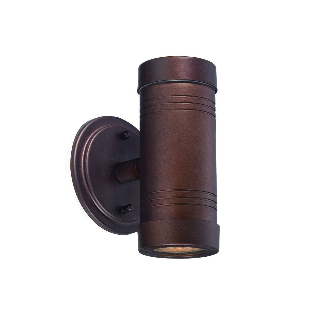 Two Light Bronze Cylinder Wall Light By Homeroots | Wall Lamps | Modishstore
